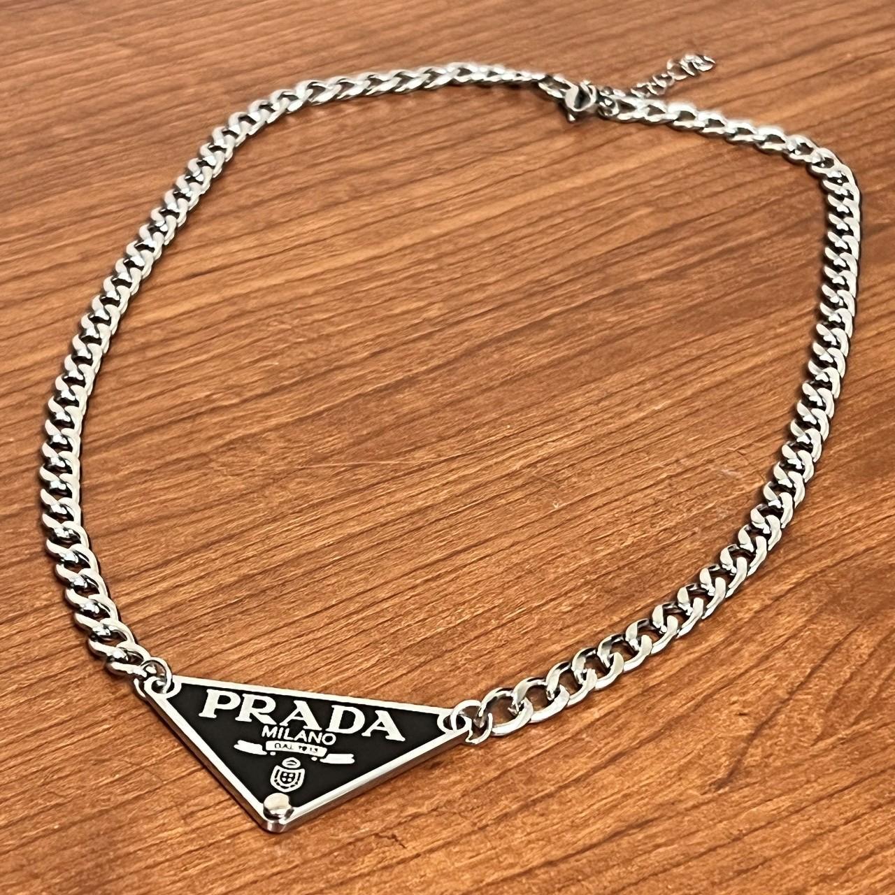 Rework Vintage Black Prada Tag on Mini Freshwater Pearl Necklace | Relic  the Label | Reviews on Judge.me