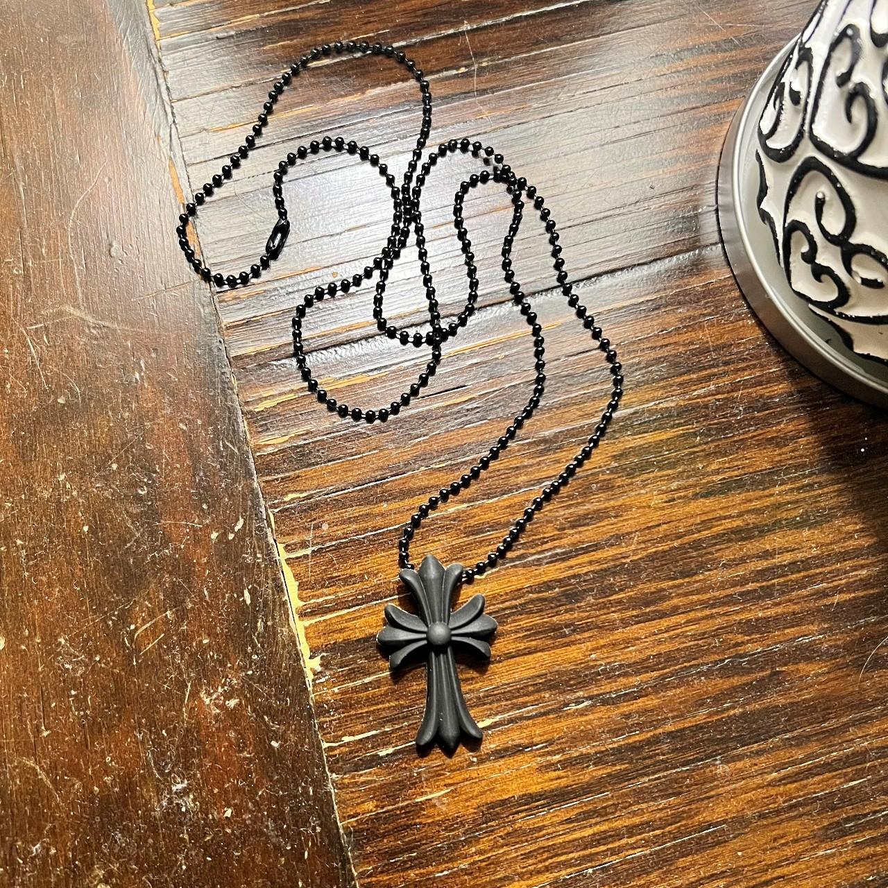 Chrome Hearts Silicone Black Necklace, In excellent...