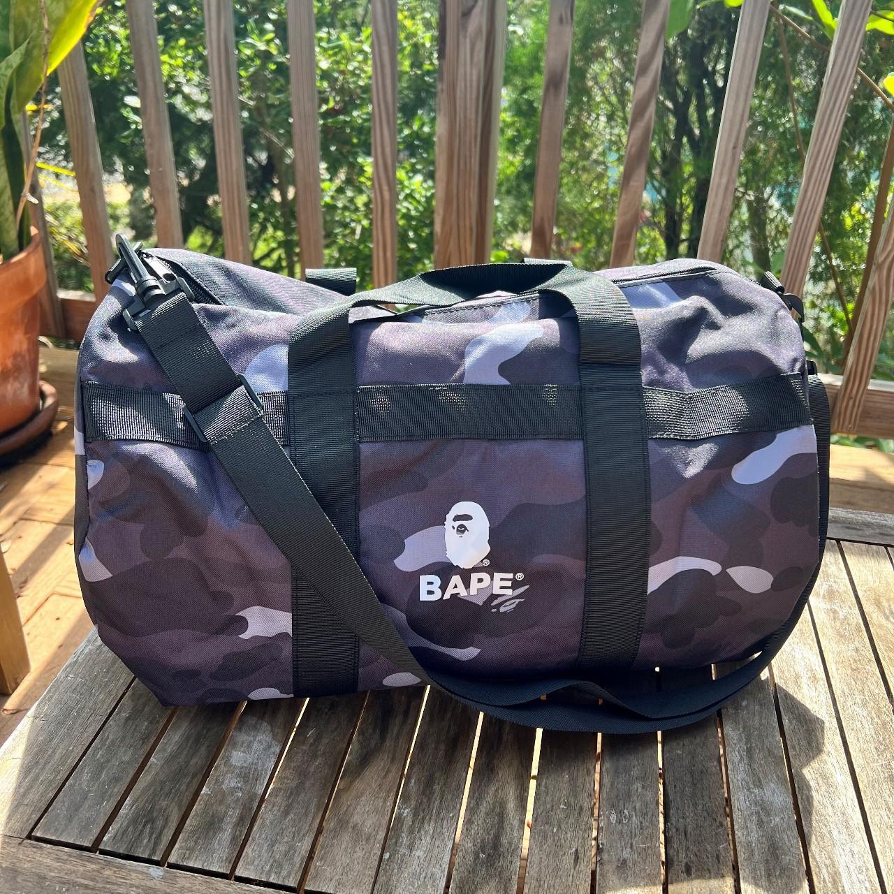 Bape, Bags, A Bathing Ape Camouflage Duffel Gym Bag