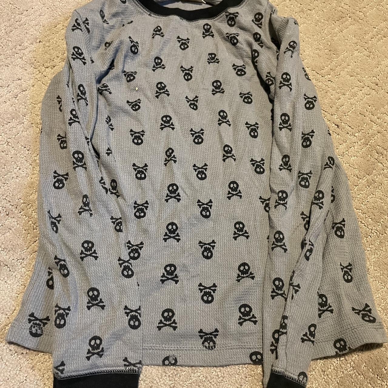 Cat & Jack Black and Grey Shirt | Depop