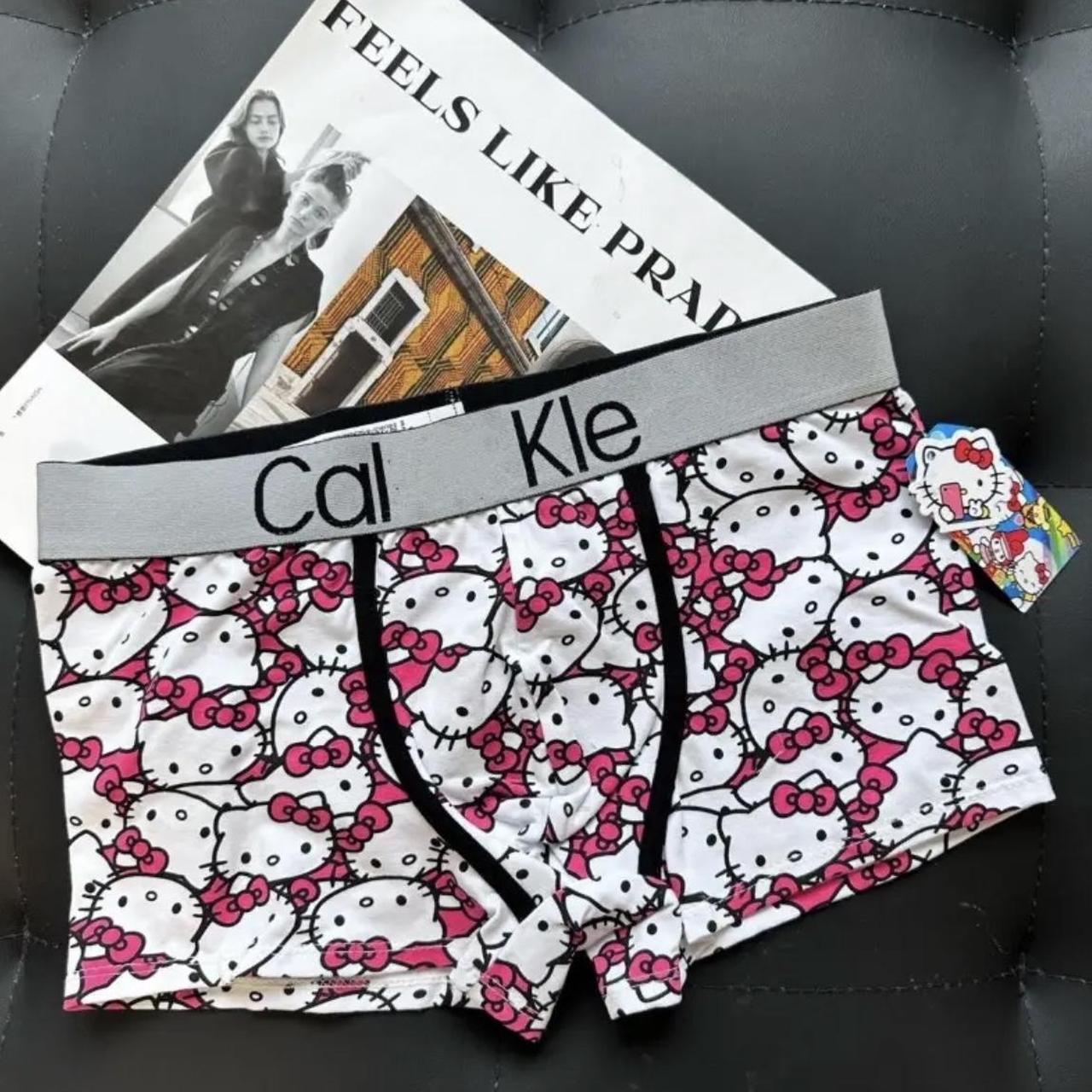Matching hello kitty Calvin Klein underwear Message - Depop