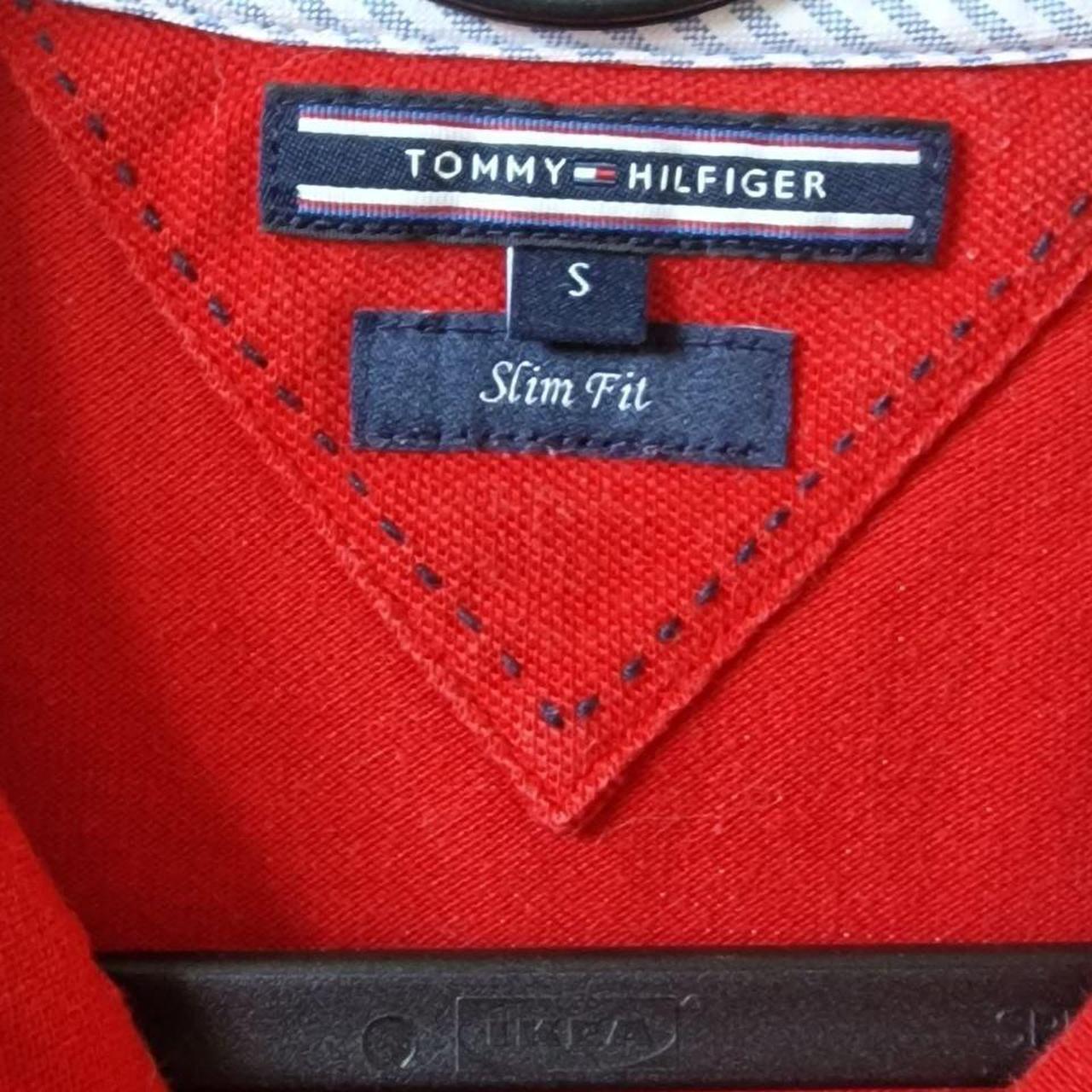 Tommy Hilfiger Women's Red Polo-shirts | Depop