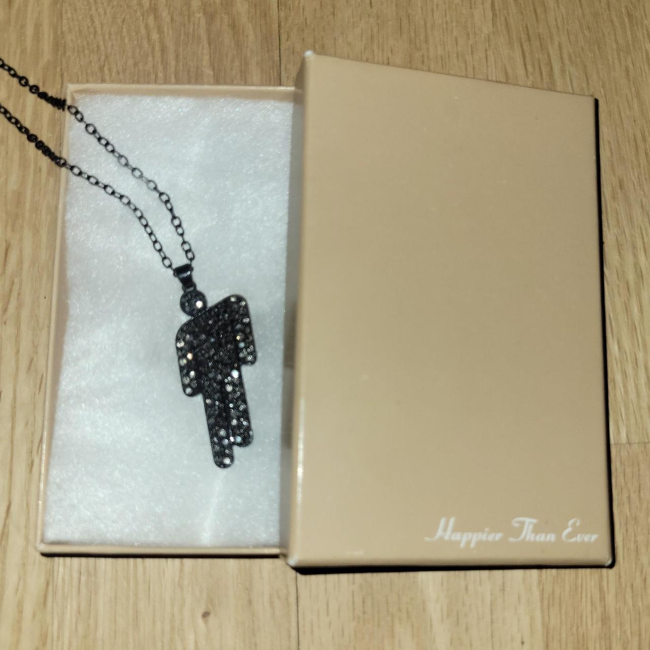 Billie Eilish 2022 Black Blohsh Necklace Well loved... - Depop