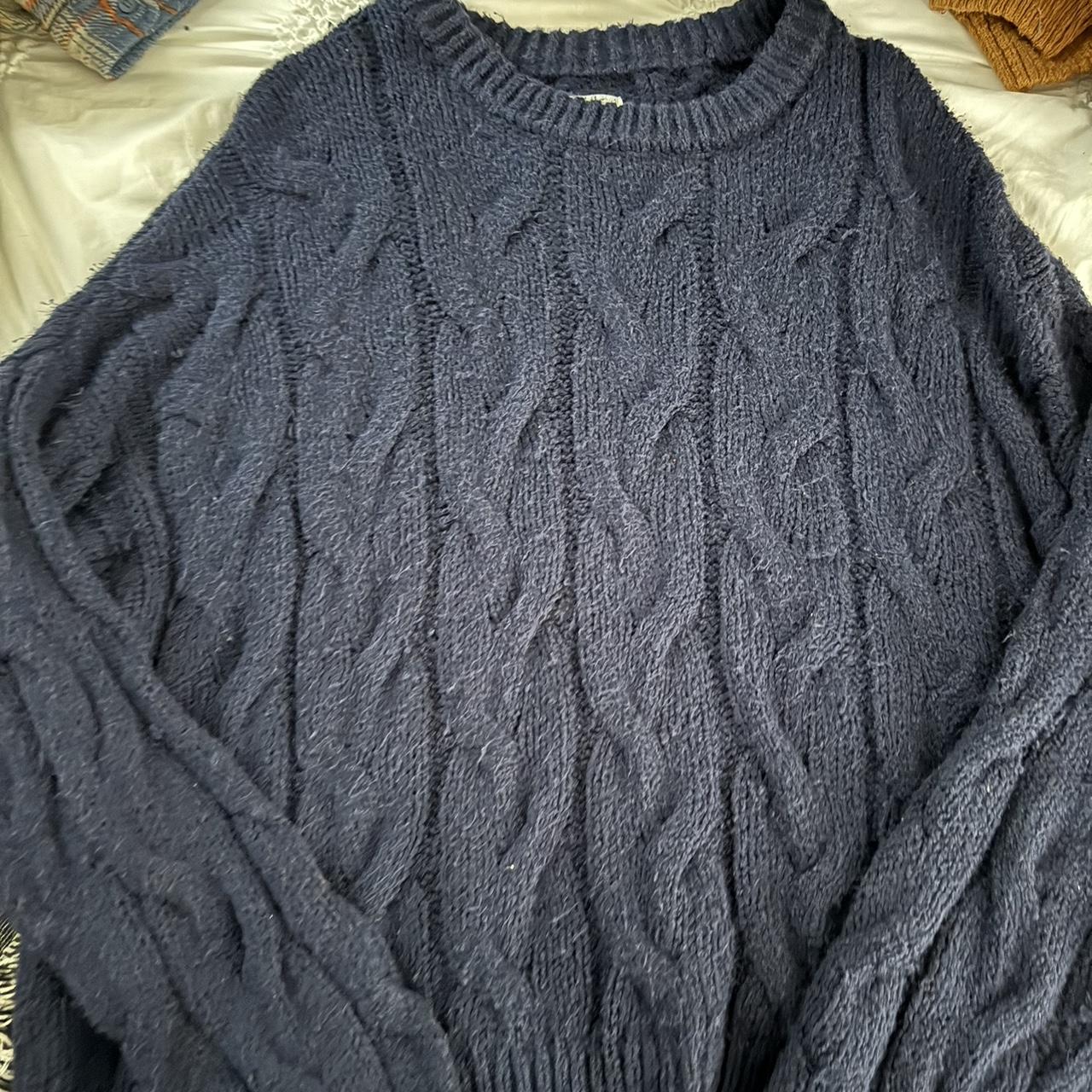 navy blue aerie sweater - Depop