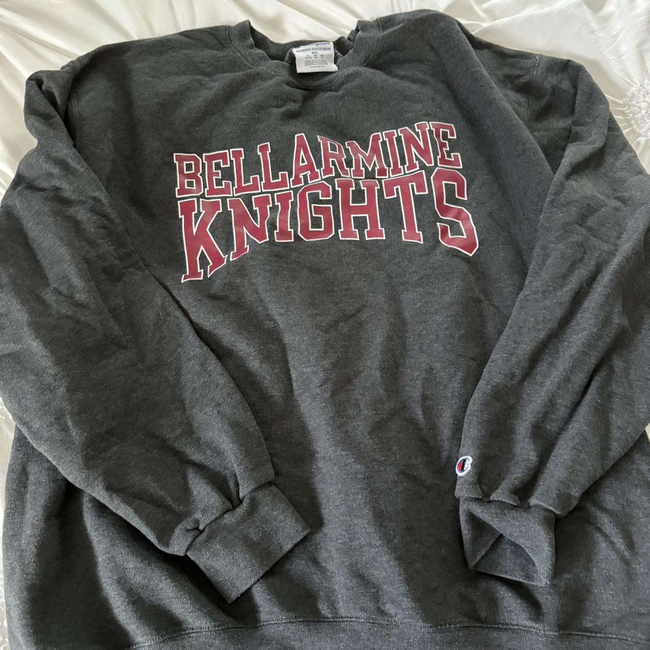 grey champion bellarmine university crewneck sweatshirt Depop