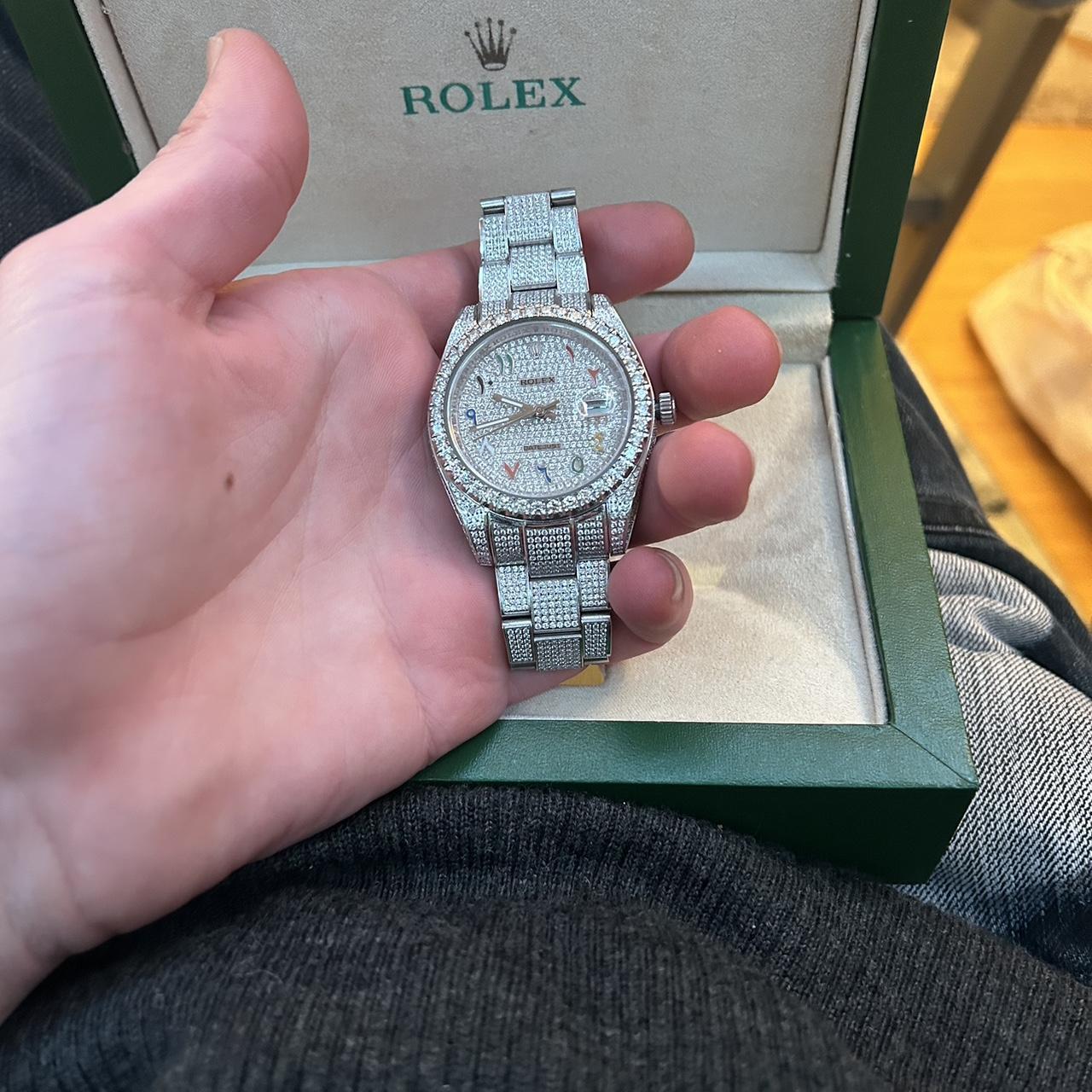 Moissanite rolex best sale