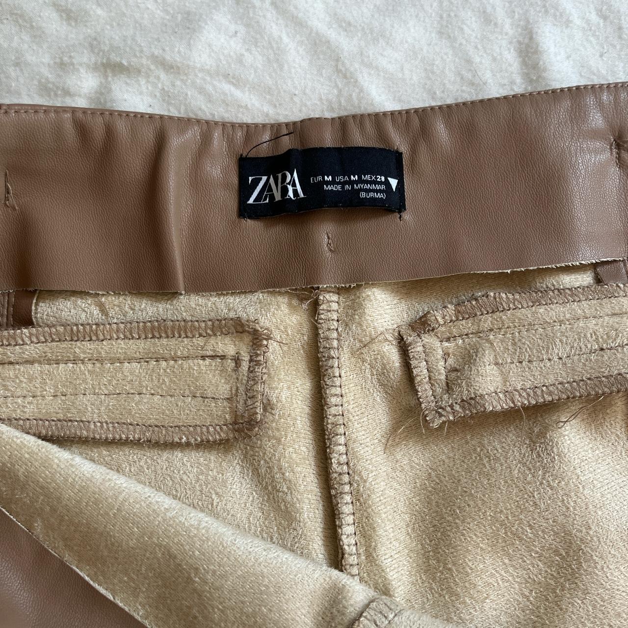 Leather pants from Zara size medium