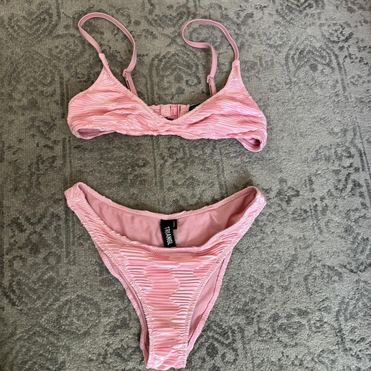 Pink Triangl Bikini Size Xs Top And Bottom The Depop