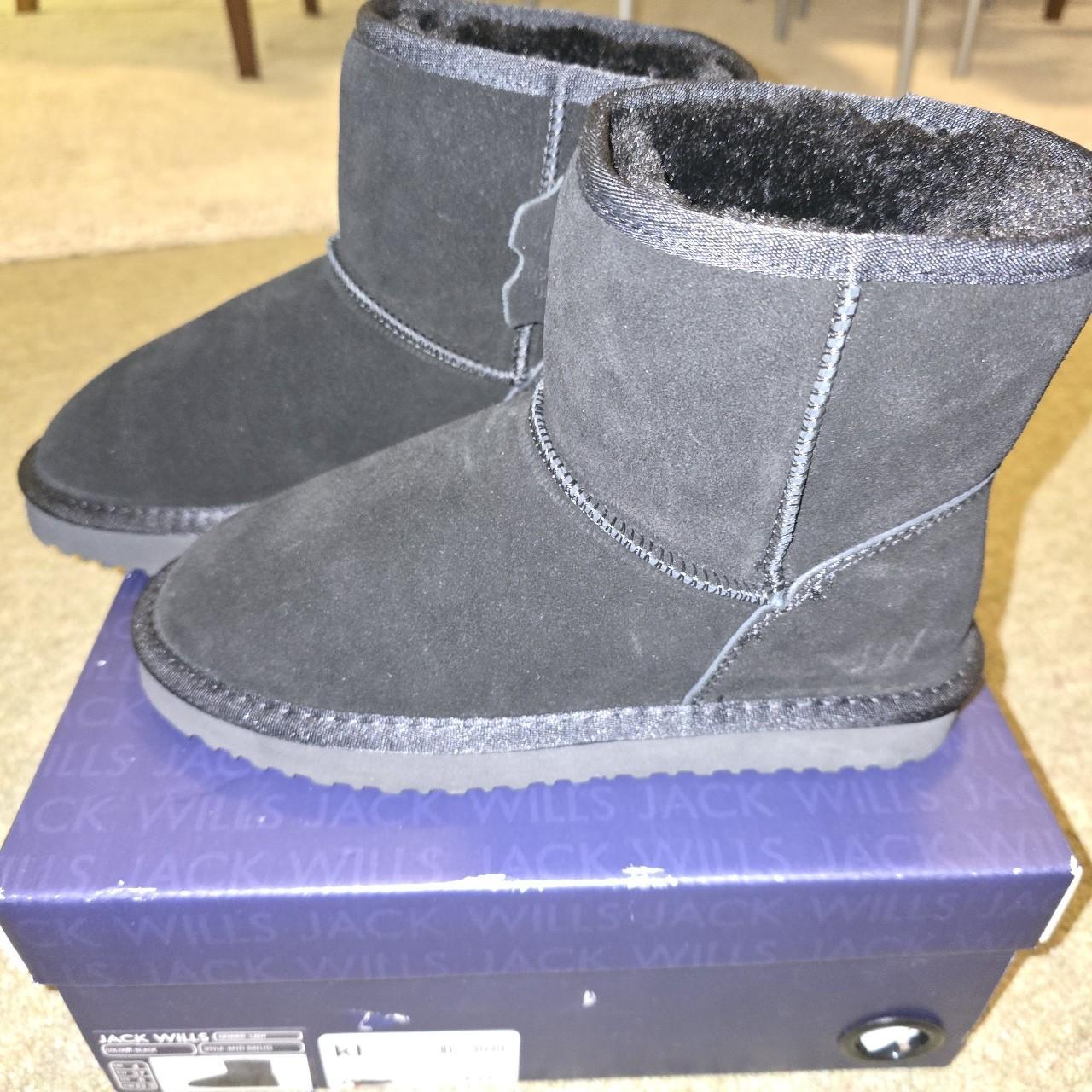 Jack Wills Womens High Snug Boots Black/UK