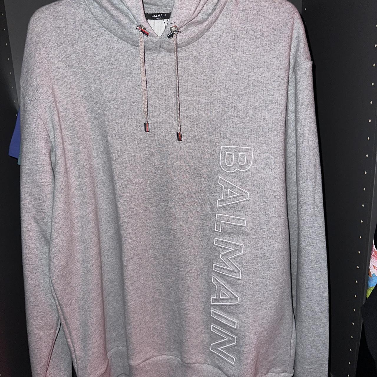 Balmain sales hoodie grey