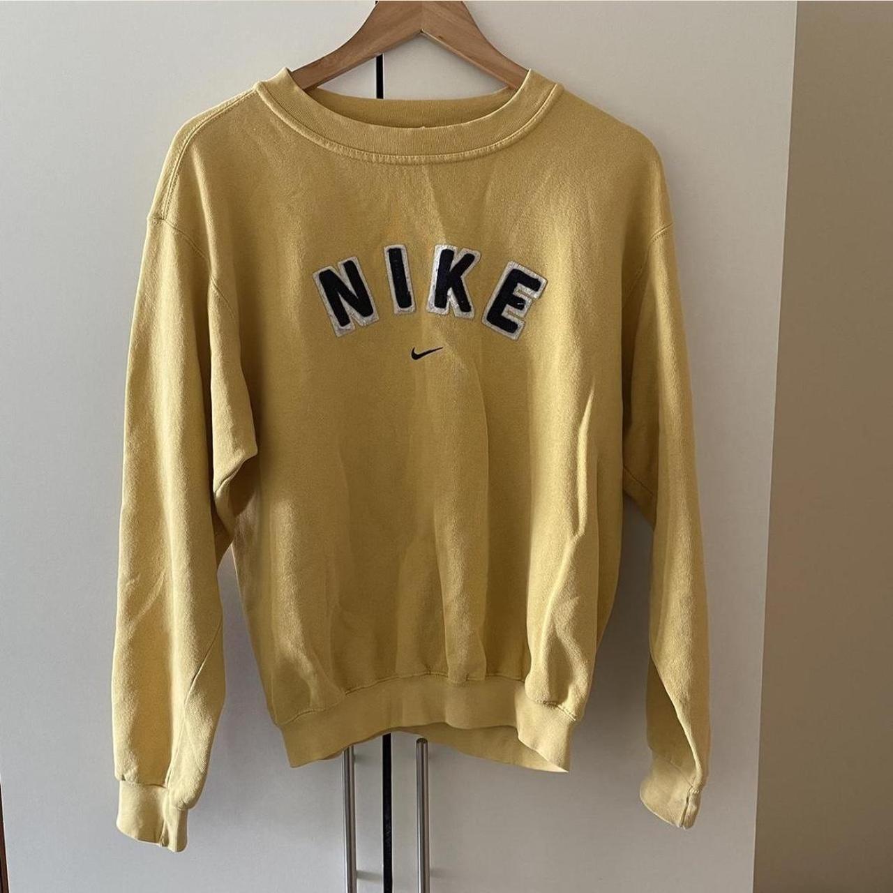 Nike yellow sweater best sale