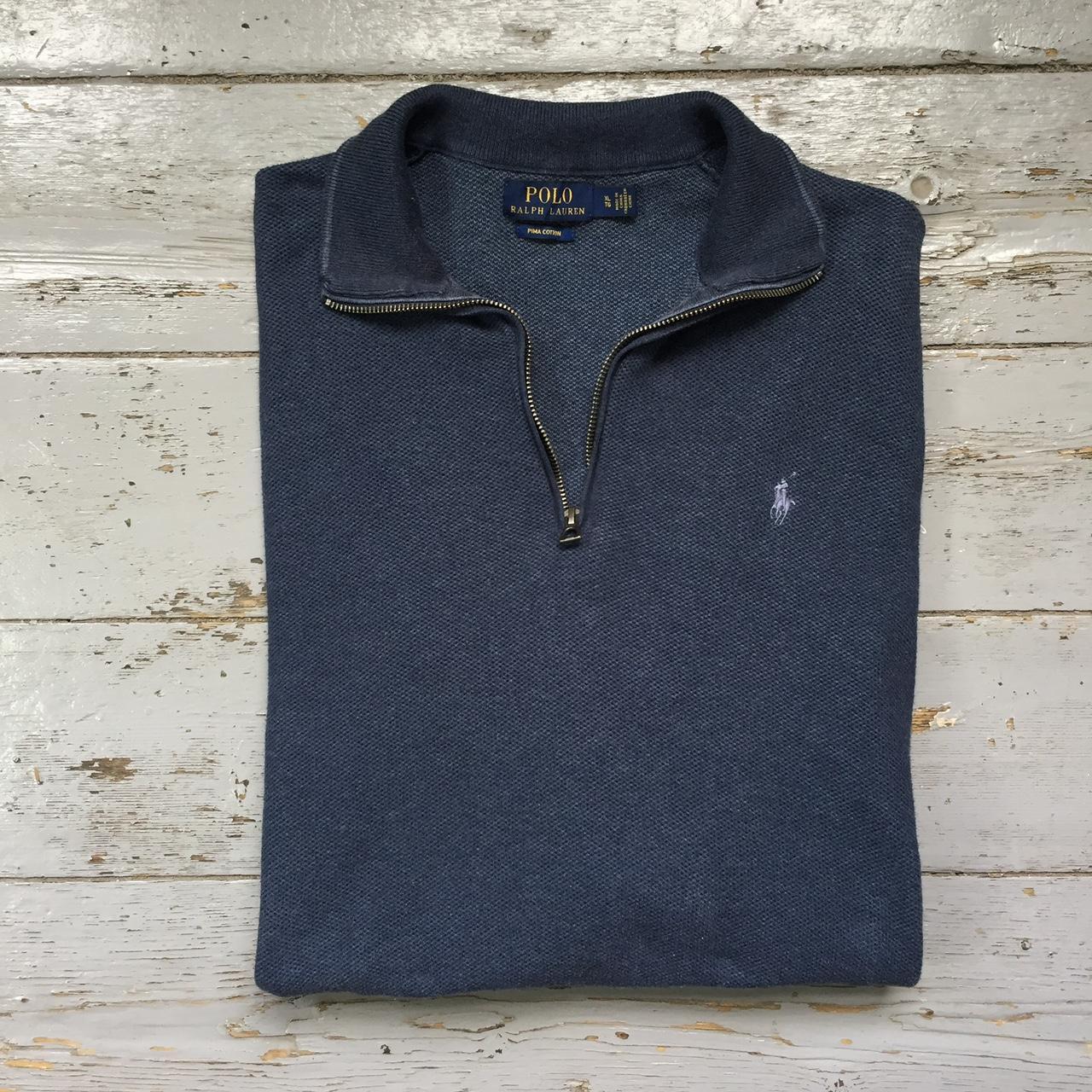 Ralph Lauren Men's Blue Sweatshirt | Depop