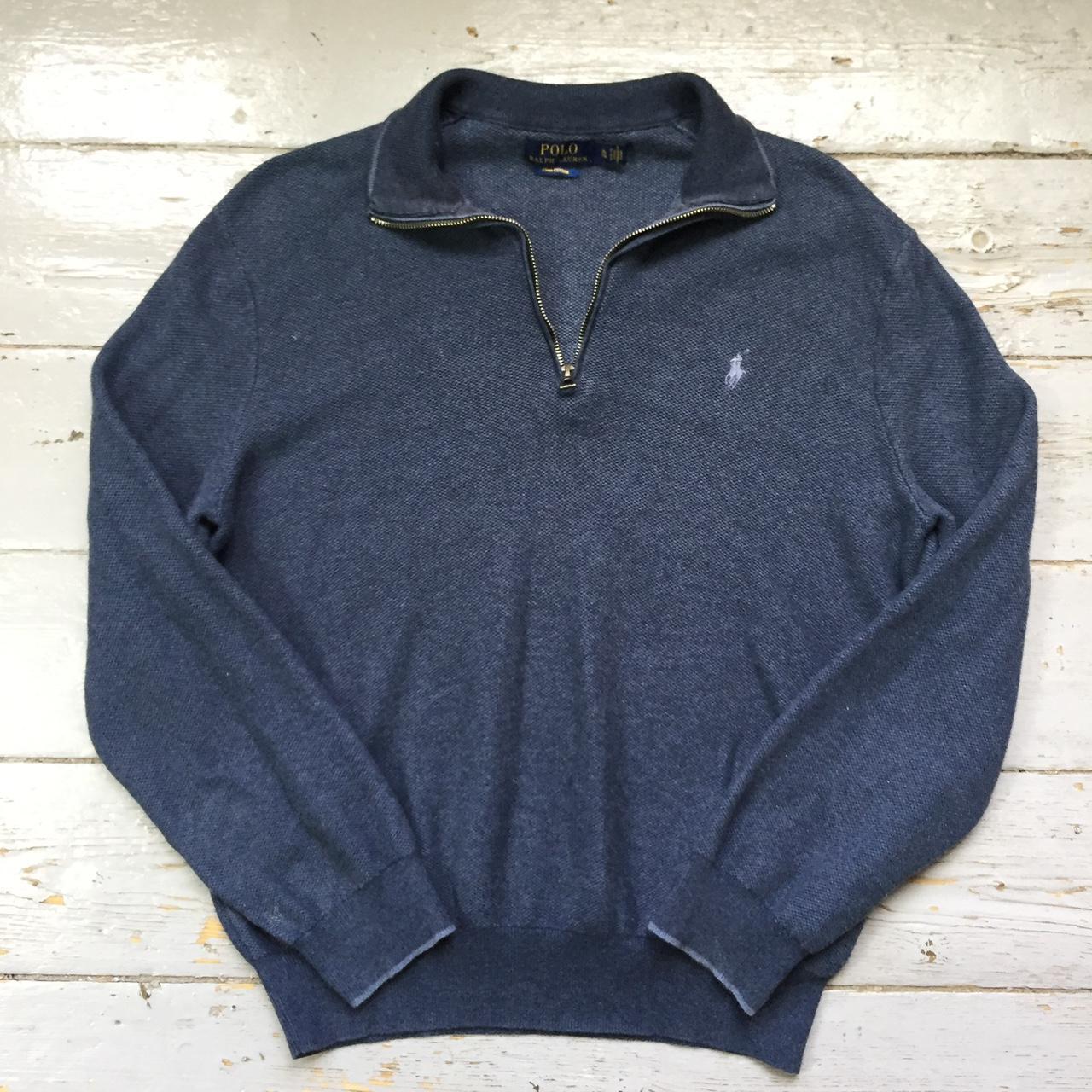 Ralph Lauren Men's Blue Sweatshirt | Depop