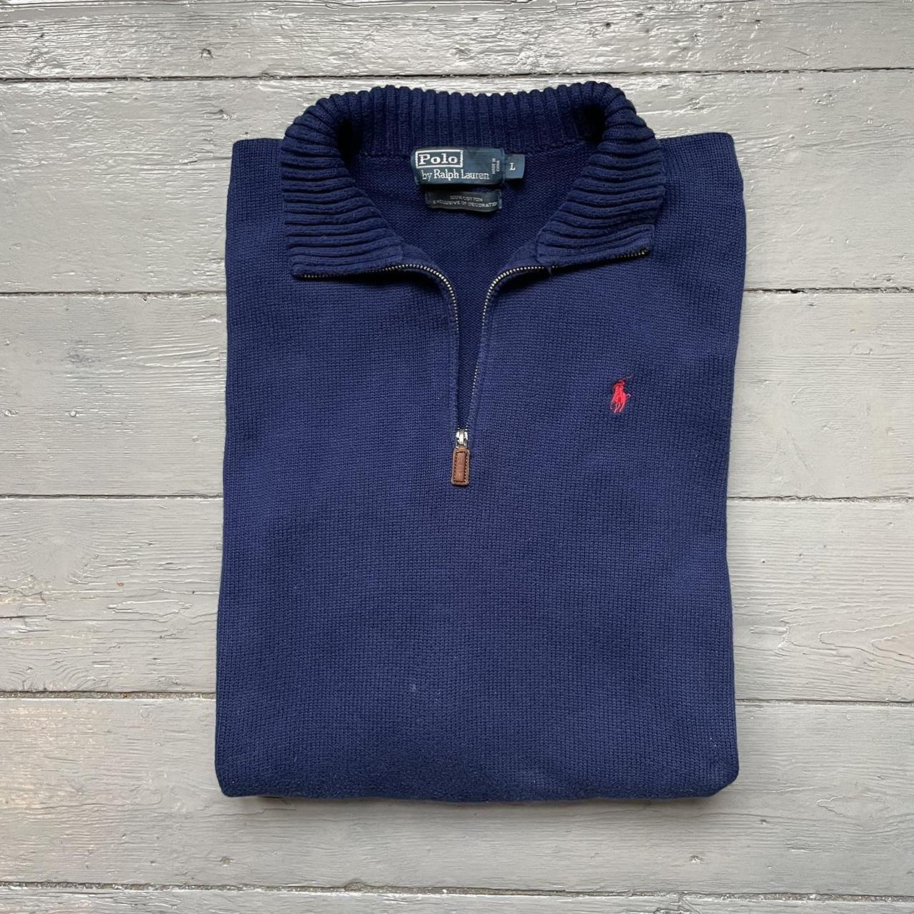 Ralph Lauren 1/4 Quarter Zip Half Zip Knitted Jumper... - Depop