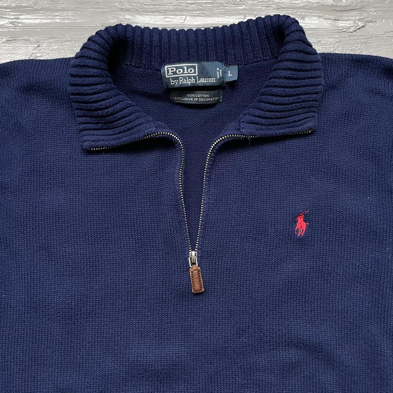 Ralph Lauren 1/4 Quarter Zip Half Zip Knitted Jumper... - Depop