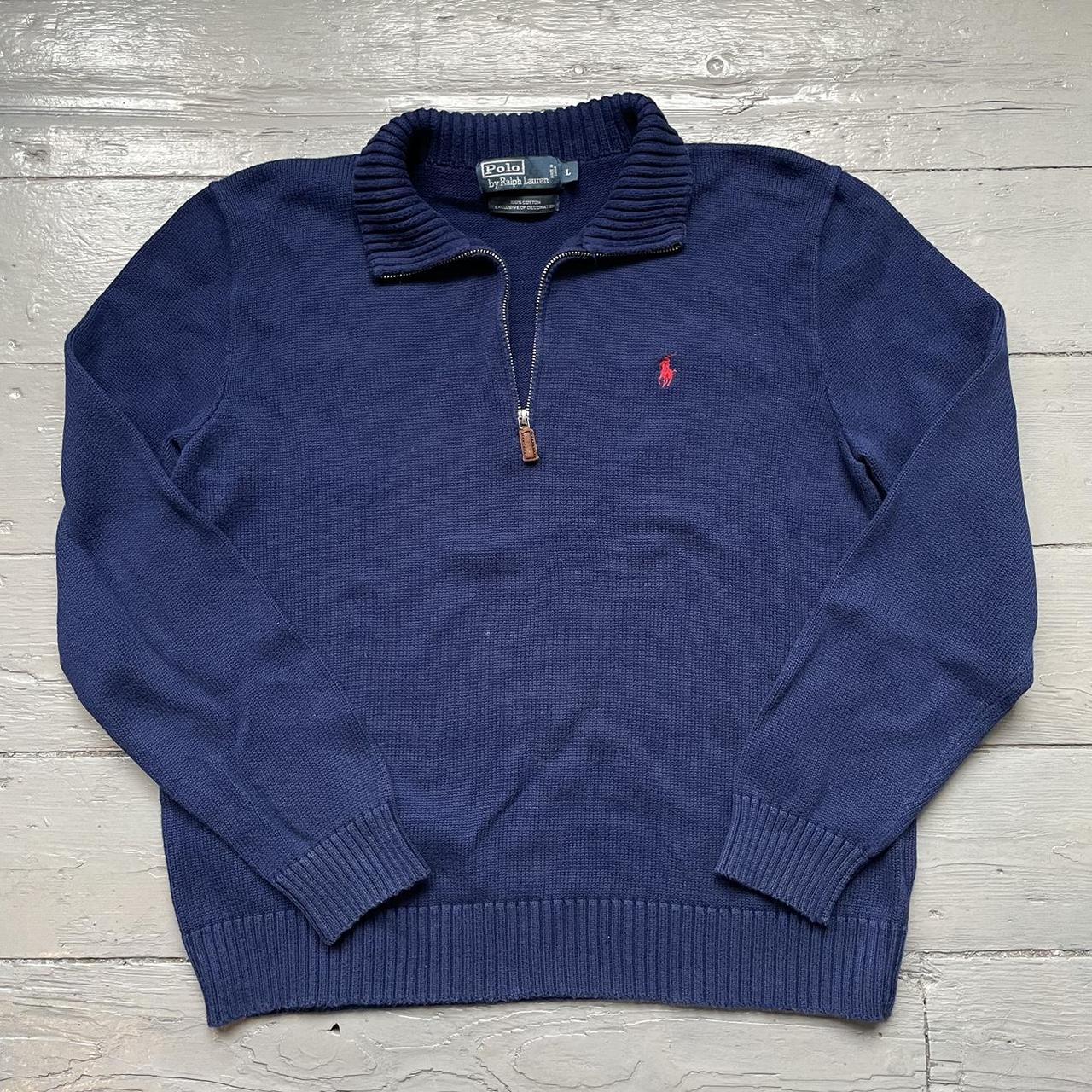 Ralph Lauren 1/4 Quarter Zip Half Zip Knitted Jumper... - Depop