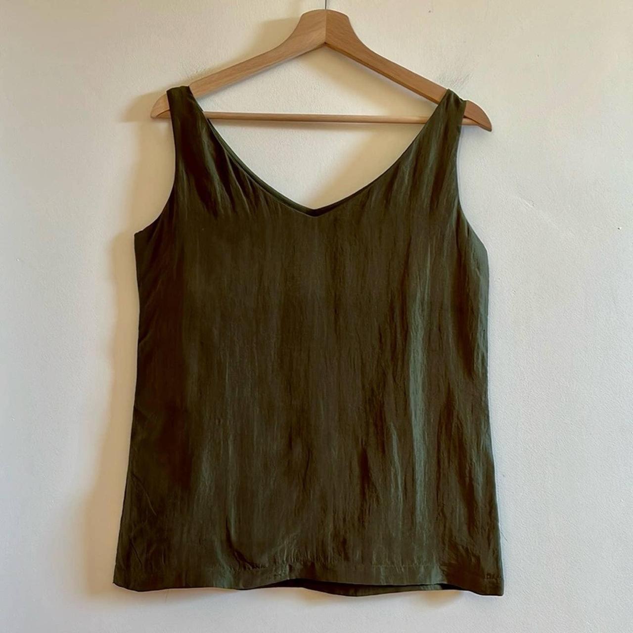 Vintage Express 100% Silk Shell Camisole Tank Top in - Depop