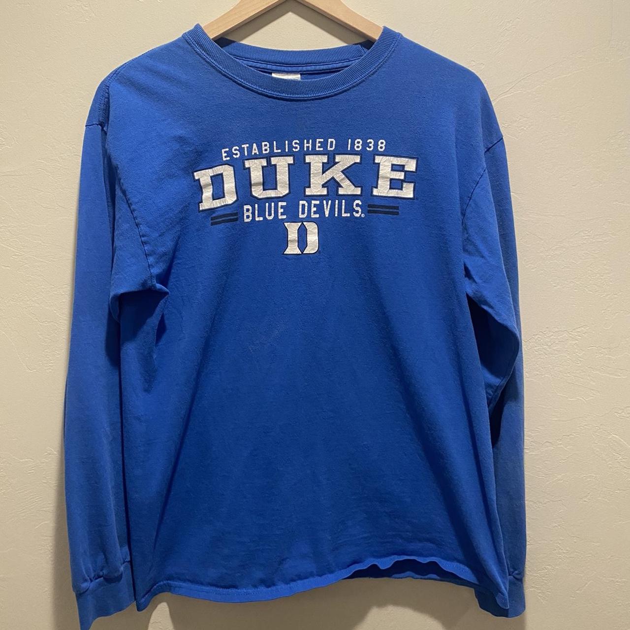 duke devils long sleeve tee condition : 10/10 size :... - Depop