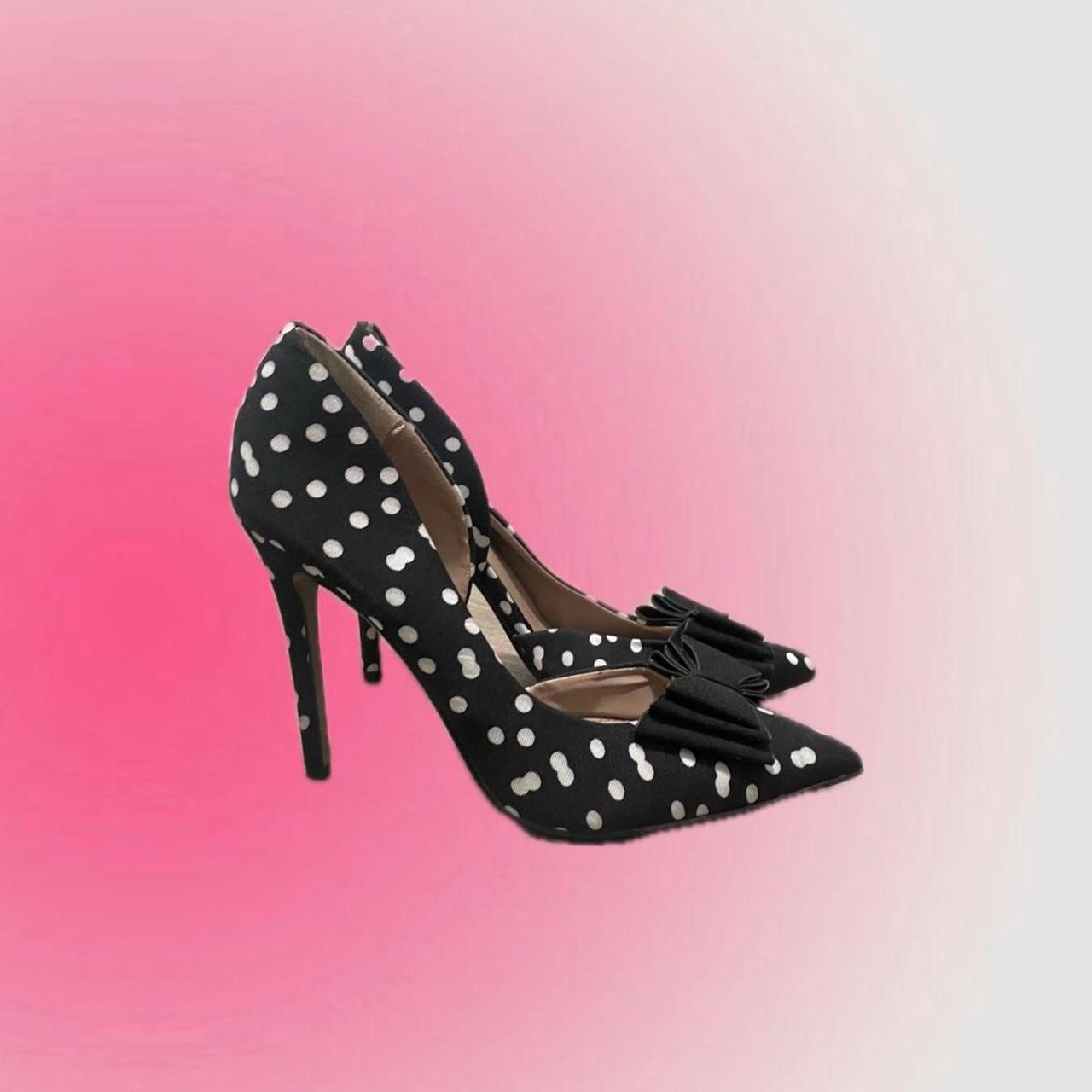 Cute polka dot Betsey Johnson heels 🖤 Have THE... - Depop