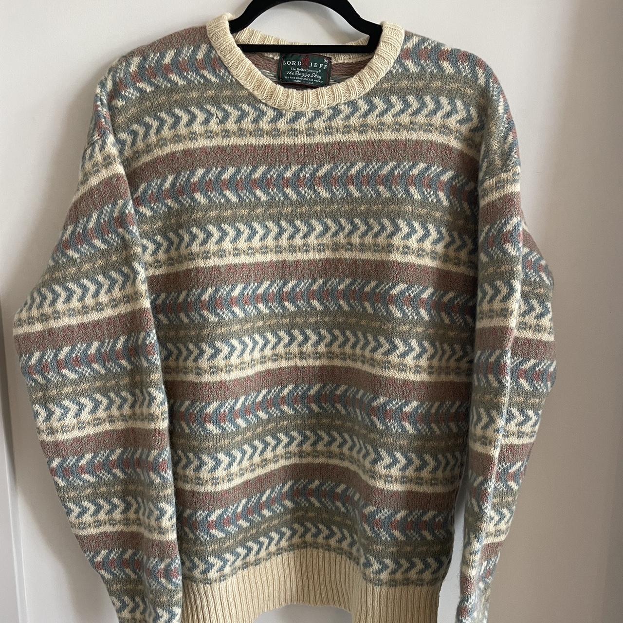 Vintage sweater Lord Jeff 'The Baggy Shag' Keeps... - Depop