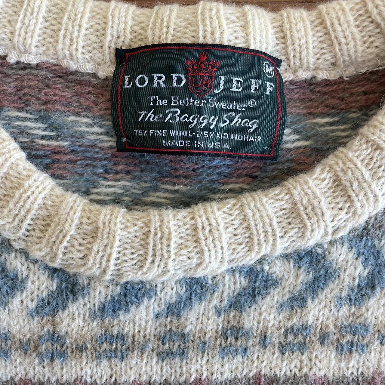 Vintage sweater Lord Jeff 'The Baggy Shag' Keeps... - Depop