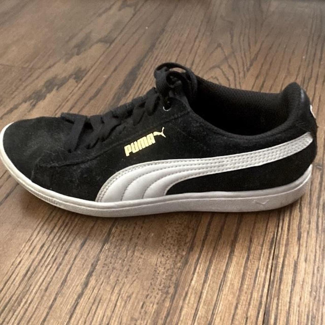 Black Puma Sneakers Size 6 Women’s Good Condition Depop