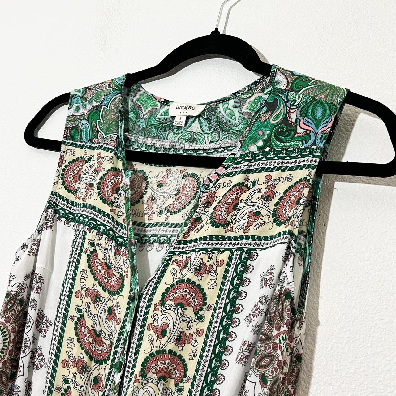 Umgee U.S.A. Women's Jumpsuit - White/Green - S –… - image 3