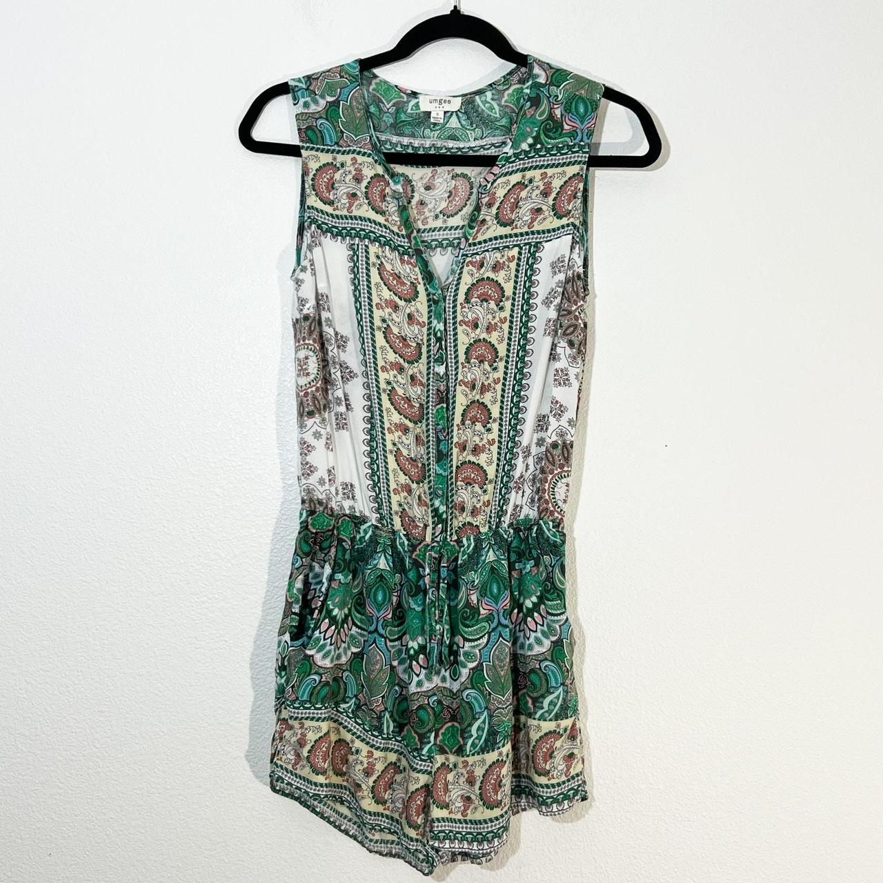 Umgee U.S.A. Women's Jumpsuit - White/Green - S –… - image 2