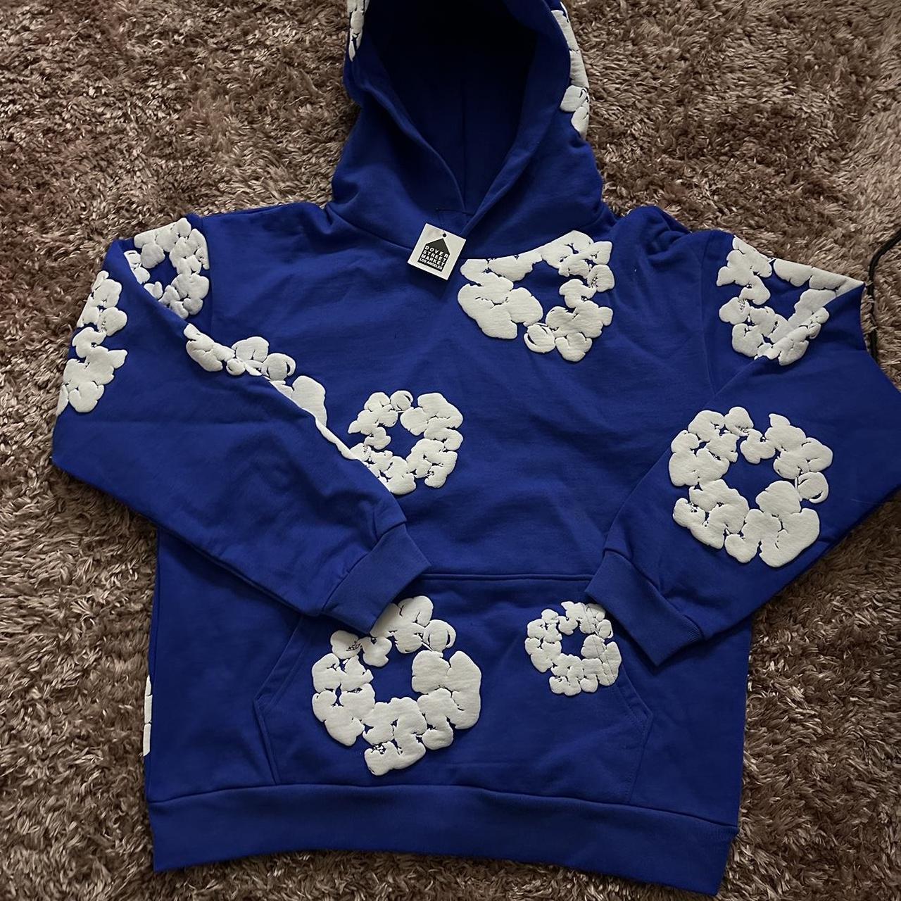 Denim tears hoodie Brand new Blue Size medium - Depop