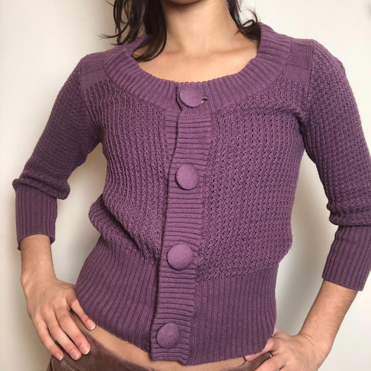 Large Button Thick Knit Cardigan!!, Adorable
