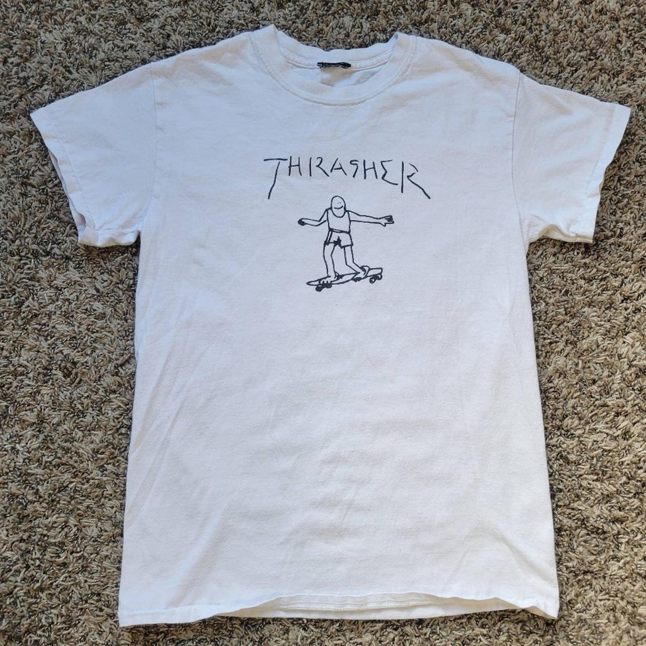 Thrasher Skate tee small cut tag 17x25.5 measures small - Depop