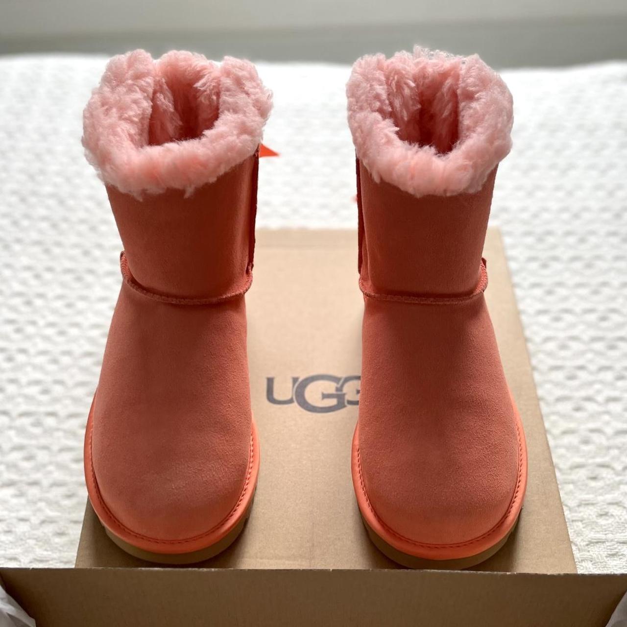 Pink Coral UGG Mini Bailey Bow women s size 7