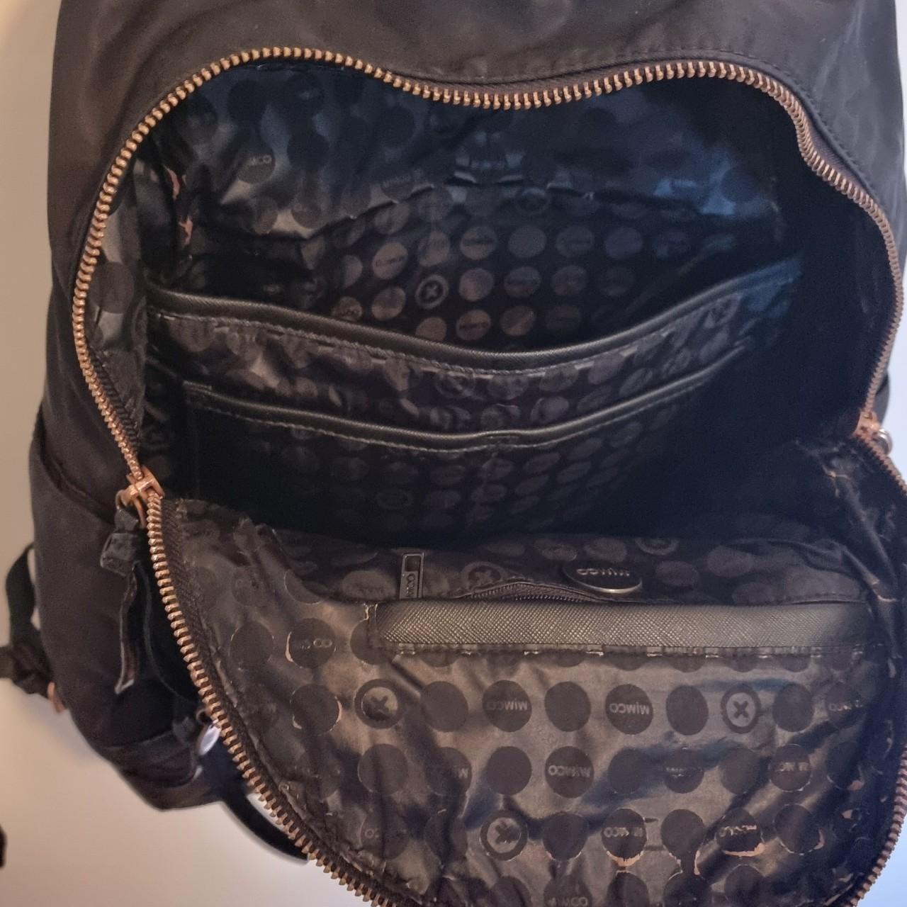 Mimco black outlet backpack