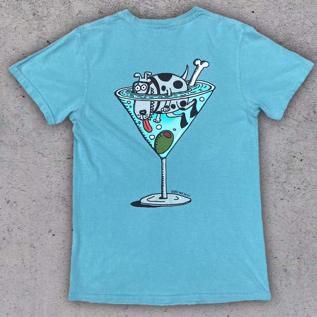 Comfort Colors Graphic Print T Shirt in Blue Double... - Depop