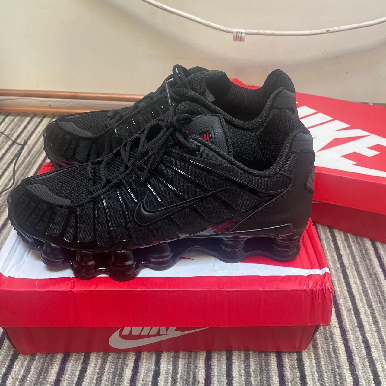 nike shox tl red and black