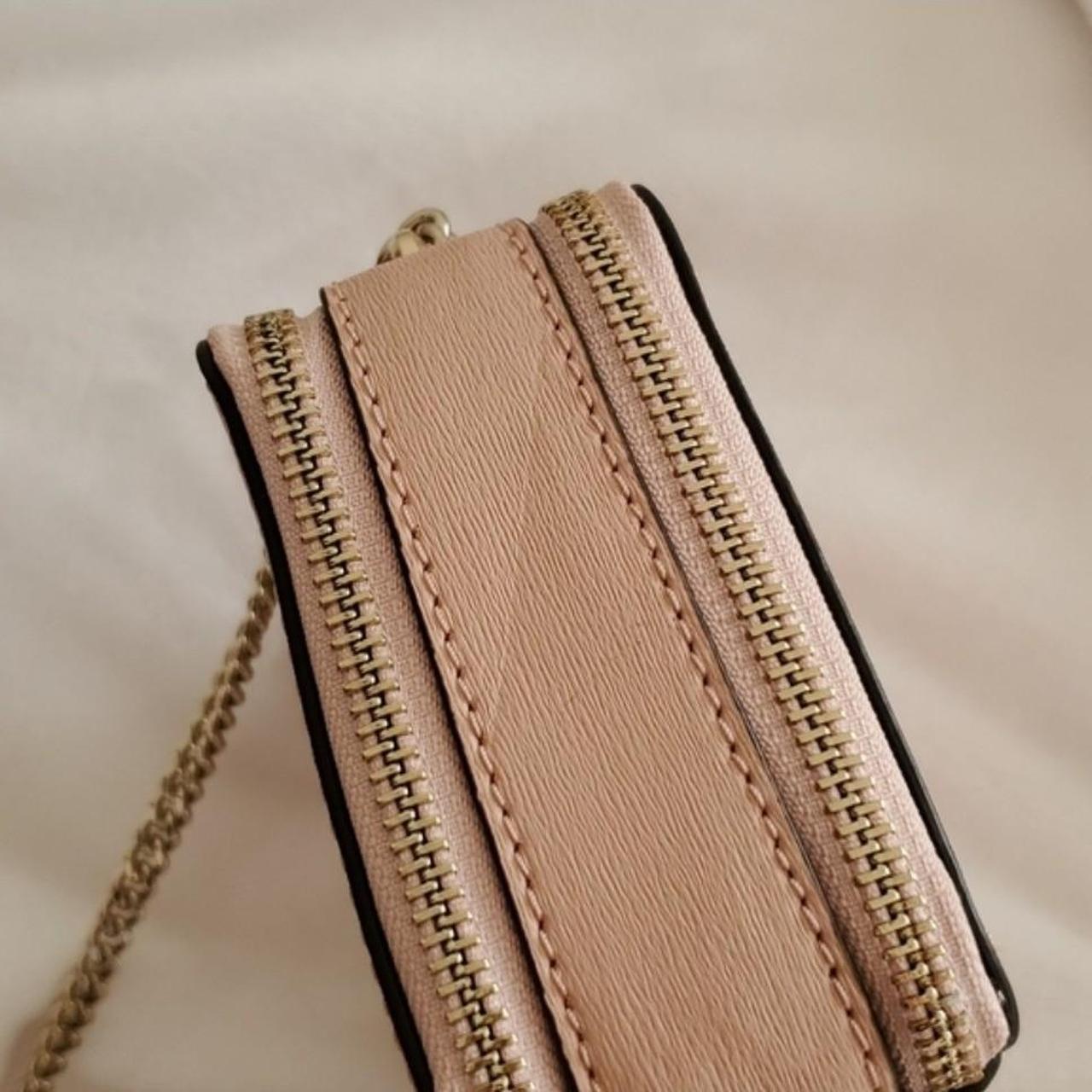 Red Kate Spade long travel wallet Gold zip around - Depop