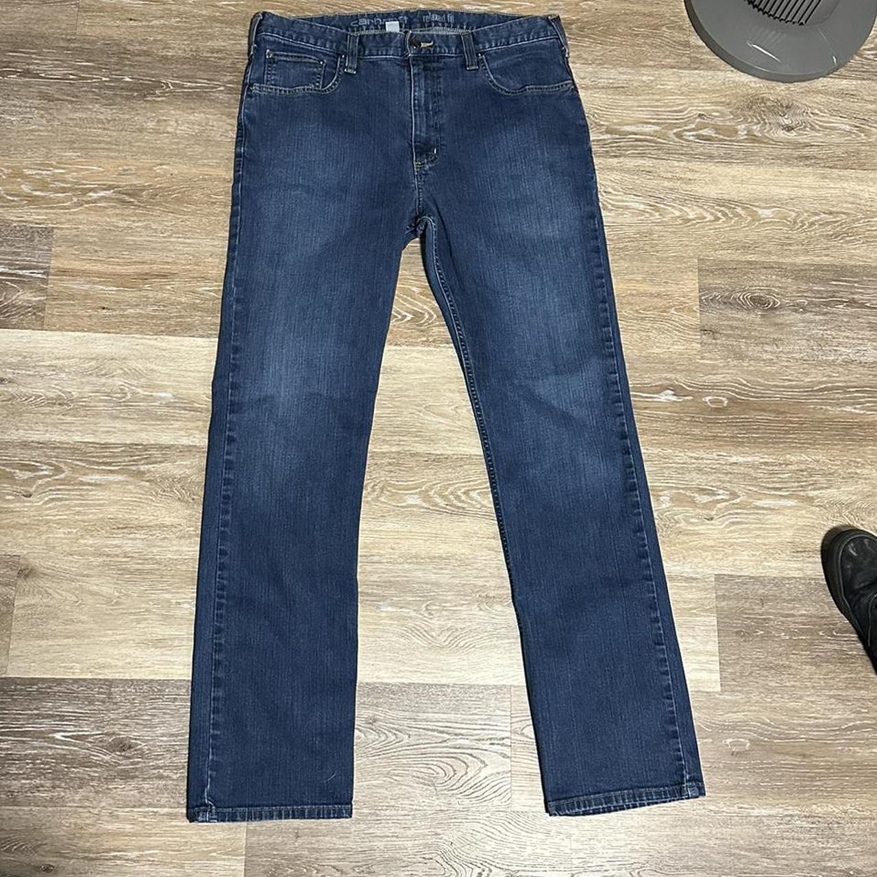 Carhartt relaxed fit blue jeans - Condition -... - Depop