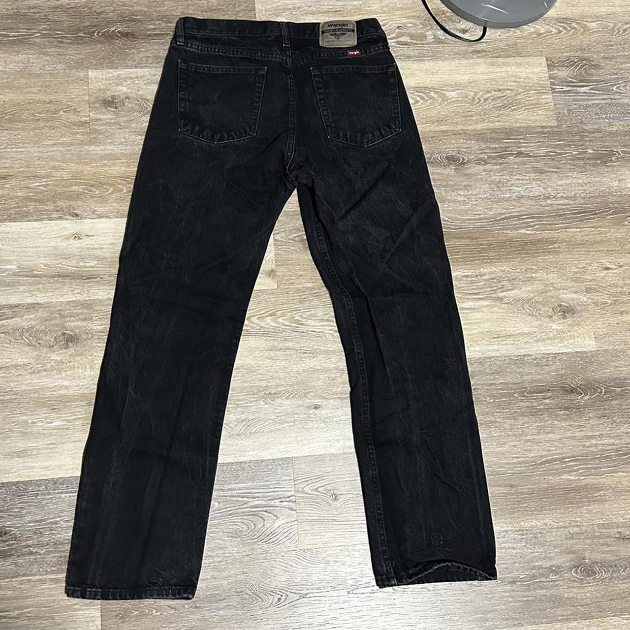 Wrangler Men's Black Jeans Depop