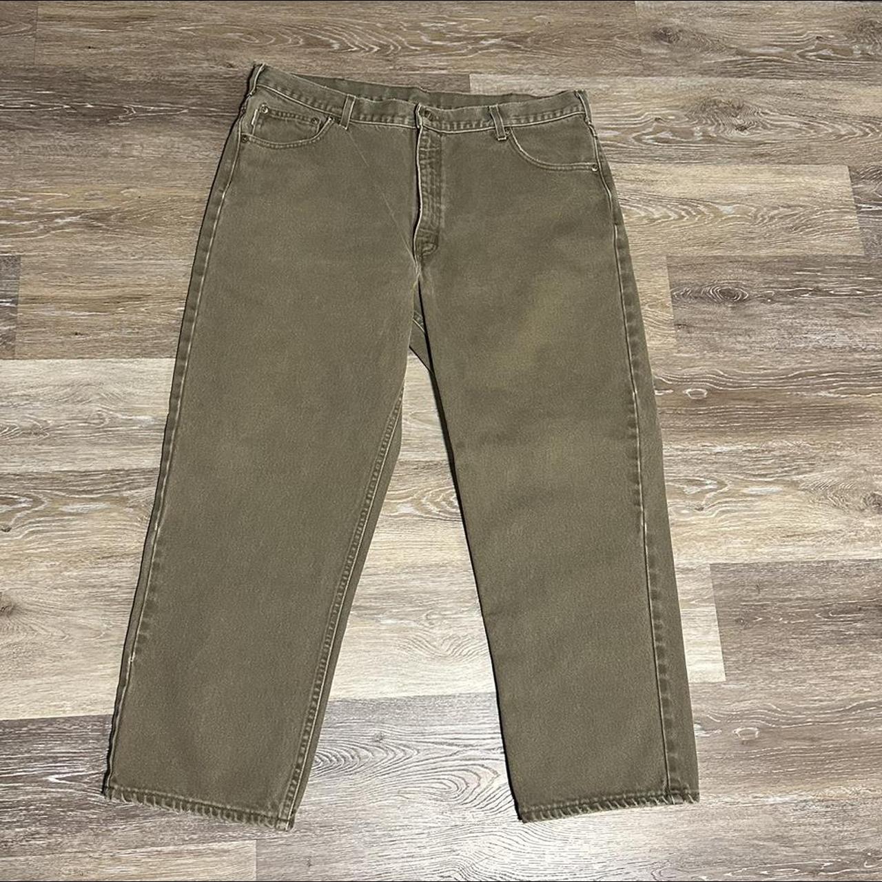 Carhartt Light Green Carpenter Pants - Condition -... - Depop