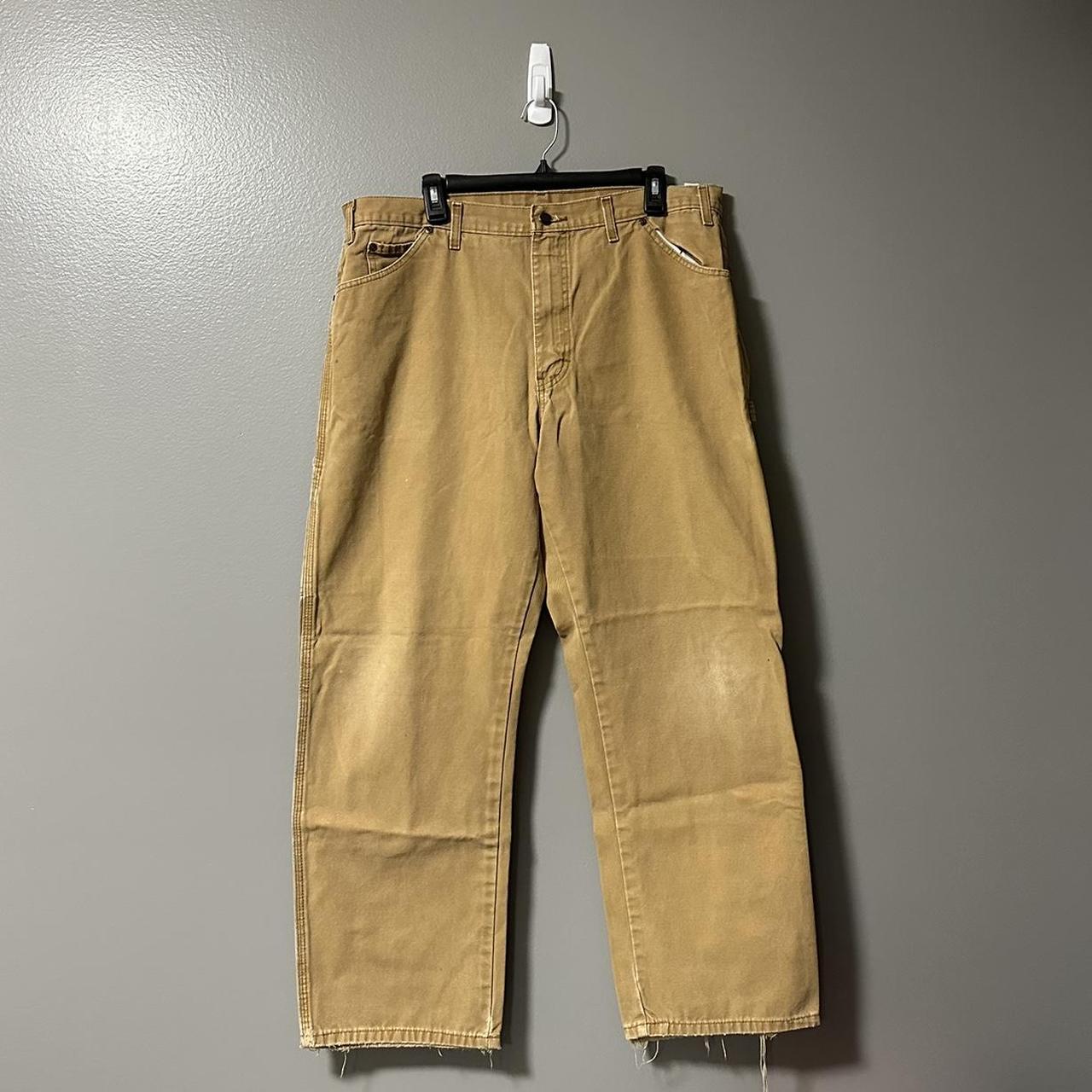 Dickies Beige Carpenter Pants - Condition - 7/10 -... - Depop