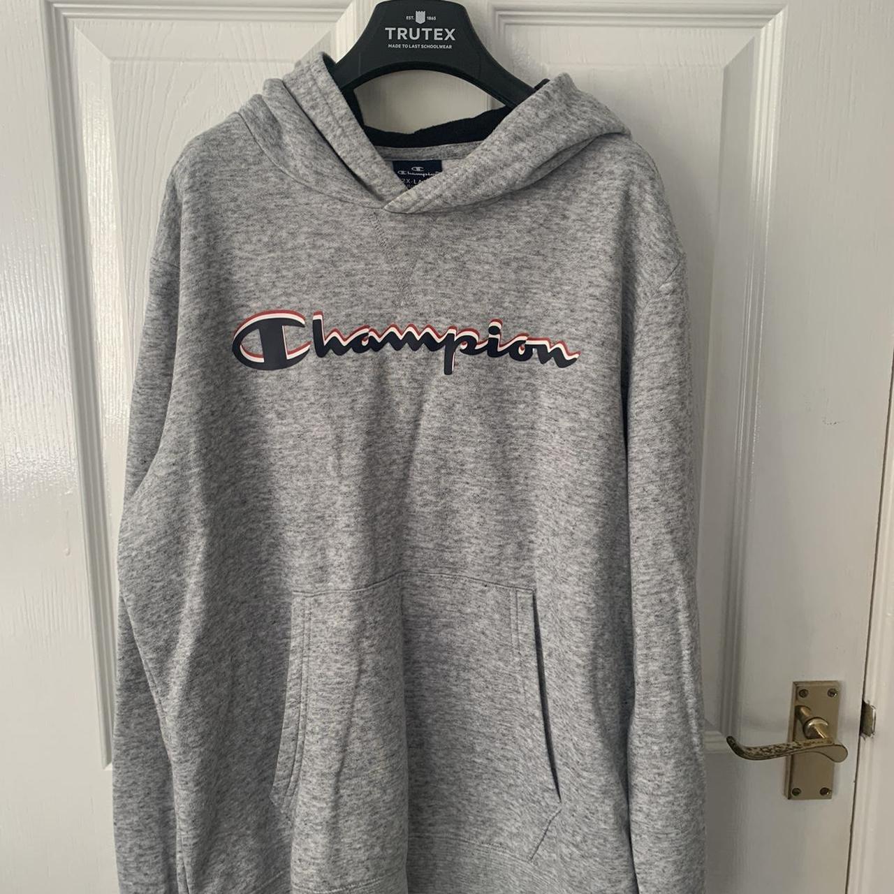 Champion kids hoodie Size XXL Could fit a mens small... - Depop