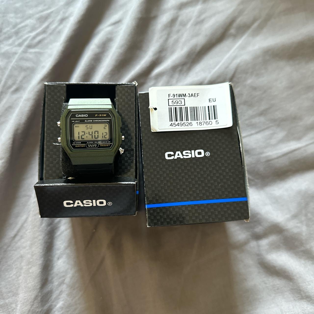 Khaki green Casio watch brand new - Depop