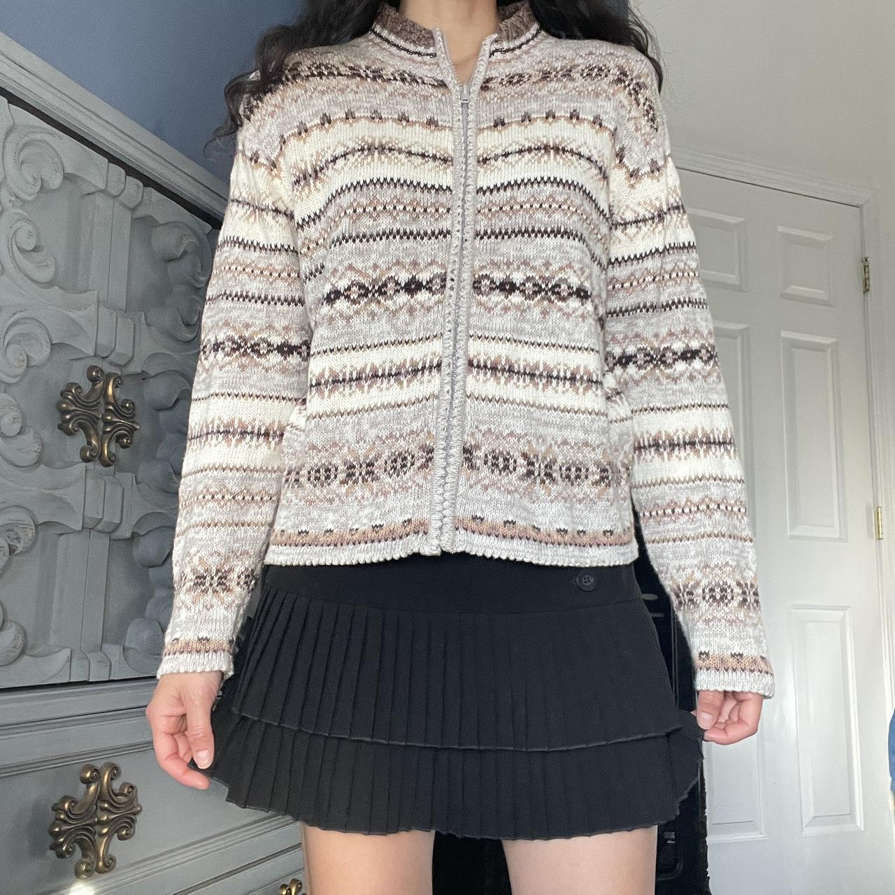 Tiara International Jacket Y2k Sweater, natural... Depop