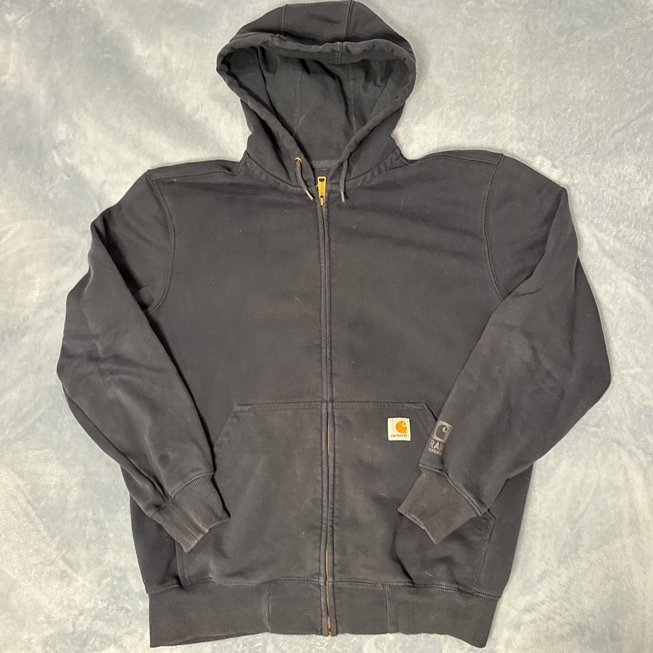 Carhartt jacket zip up more of a navy color #vintage... - Depop