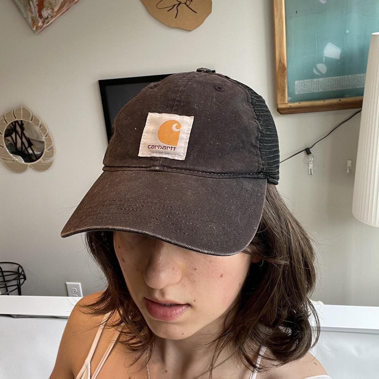 Vintage Carhartt Hat Black 🎧📦 8/10... Depop