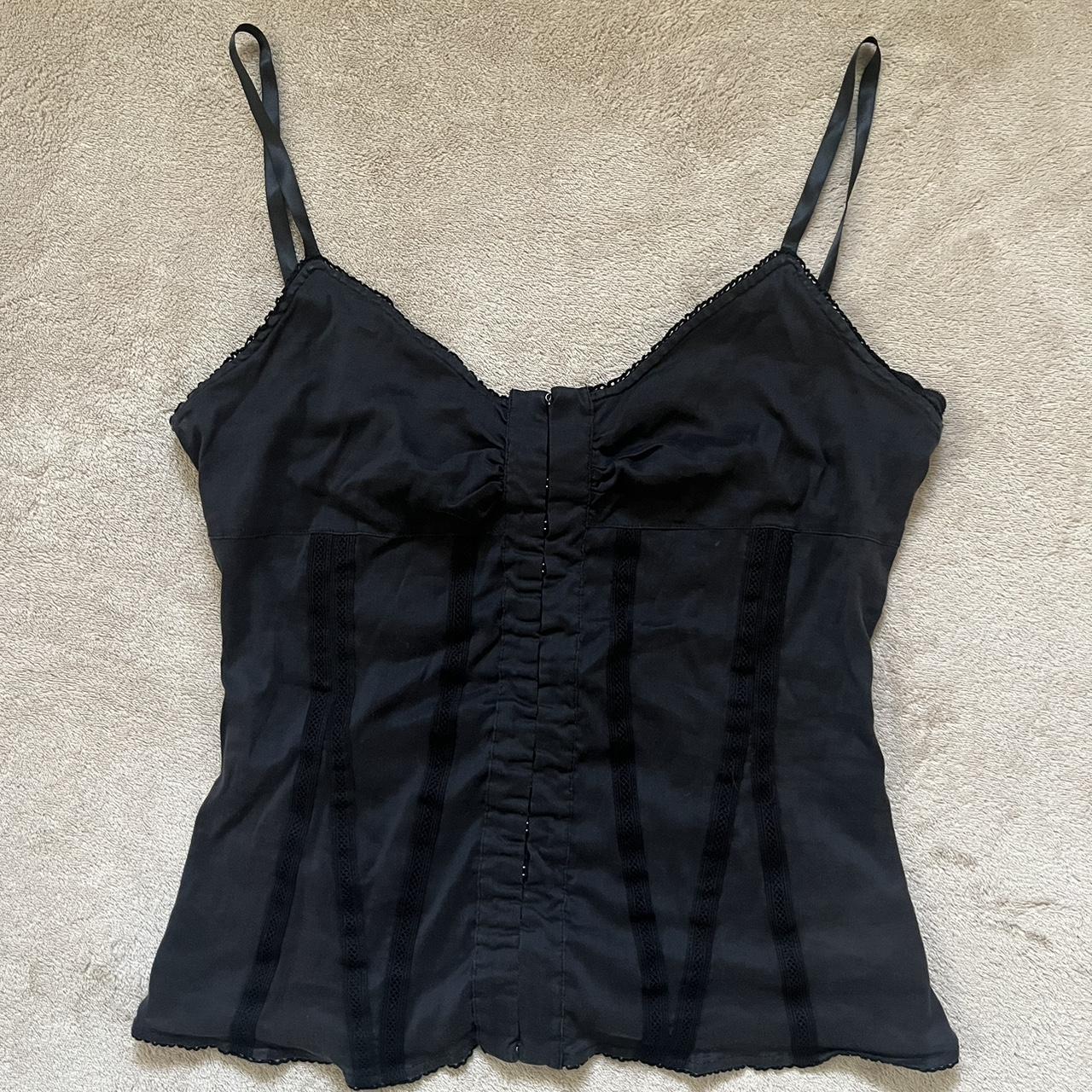 Max&Co corset(?) top ☆ flowy ☆ thin material ☆ satin... - Depop