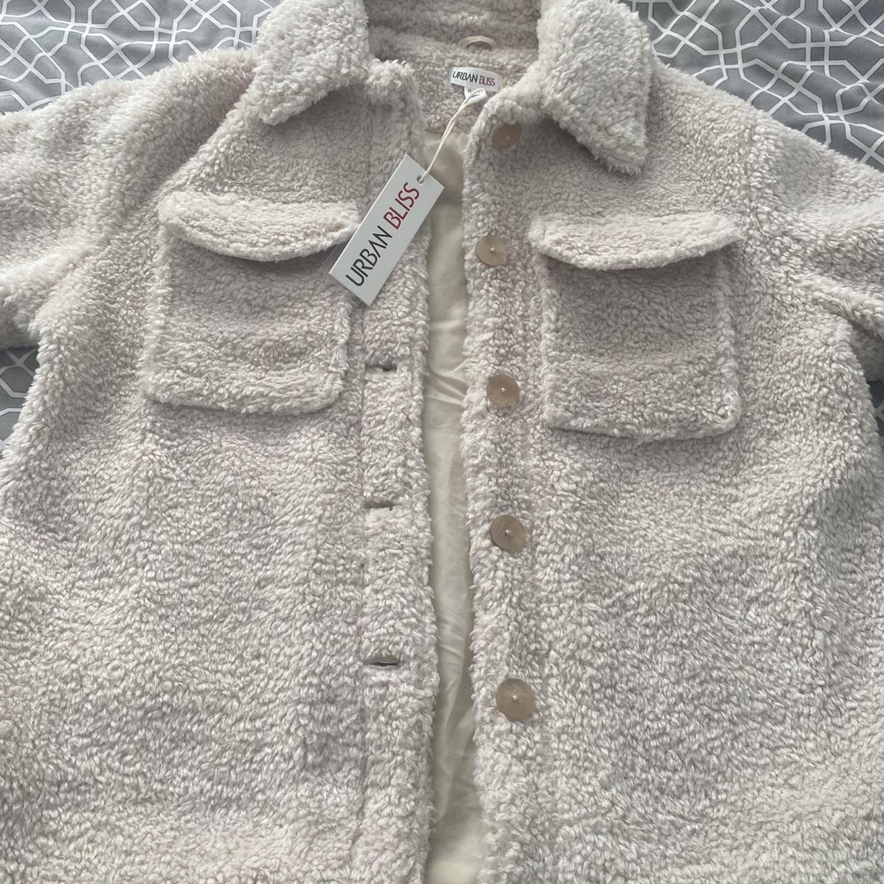 Urban Bliss Women's Cream Coat | Depop