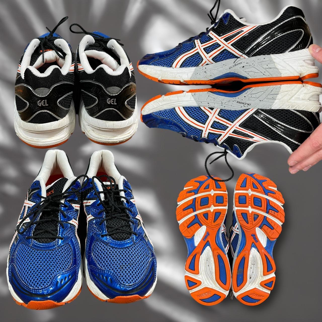 ASICS Men's Blue and Orange Trainers (4)
