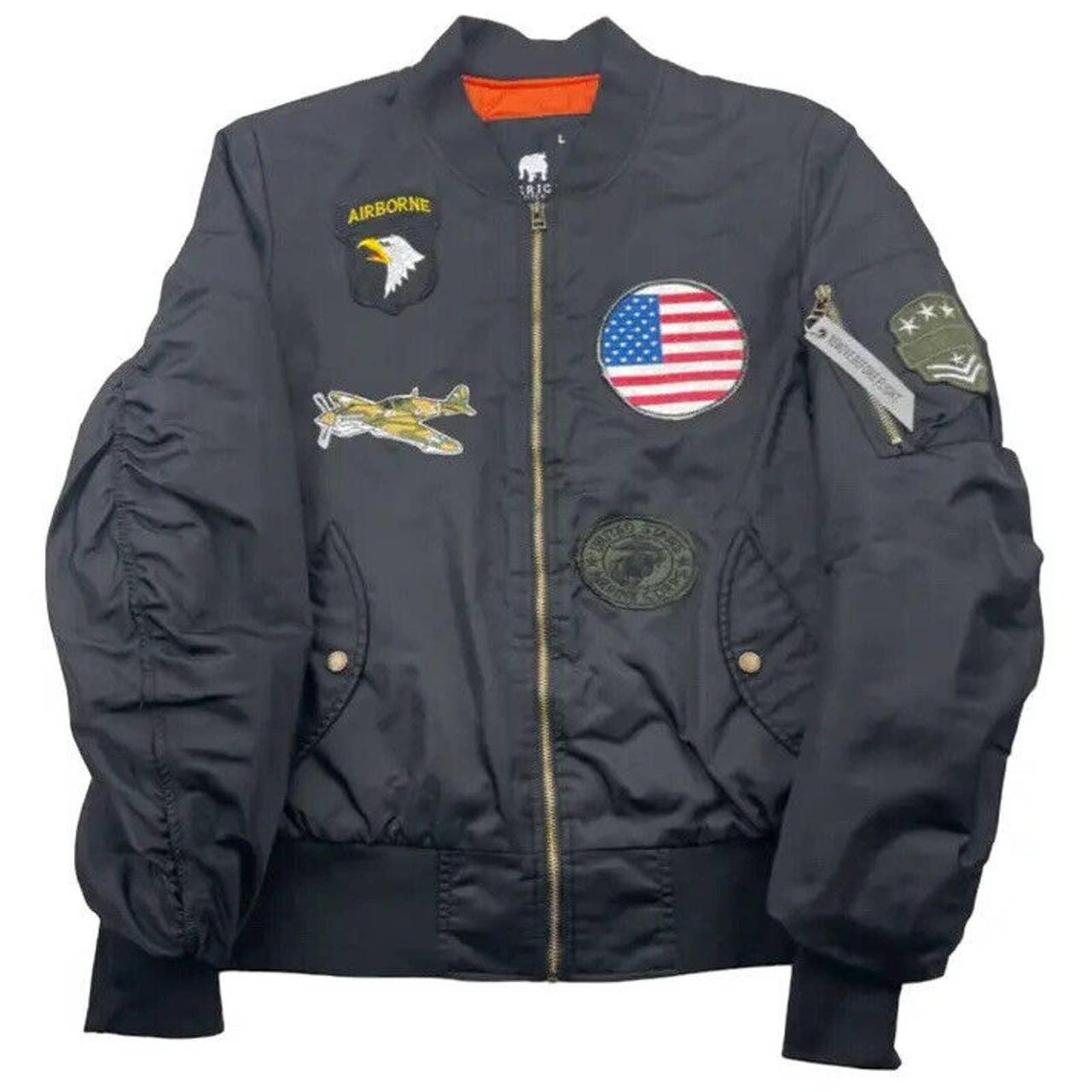 American stitch patches outlet bomber jacket