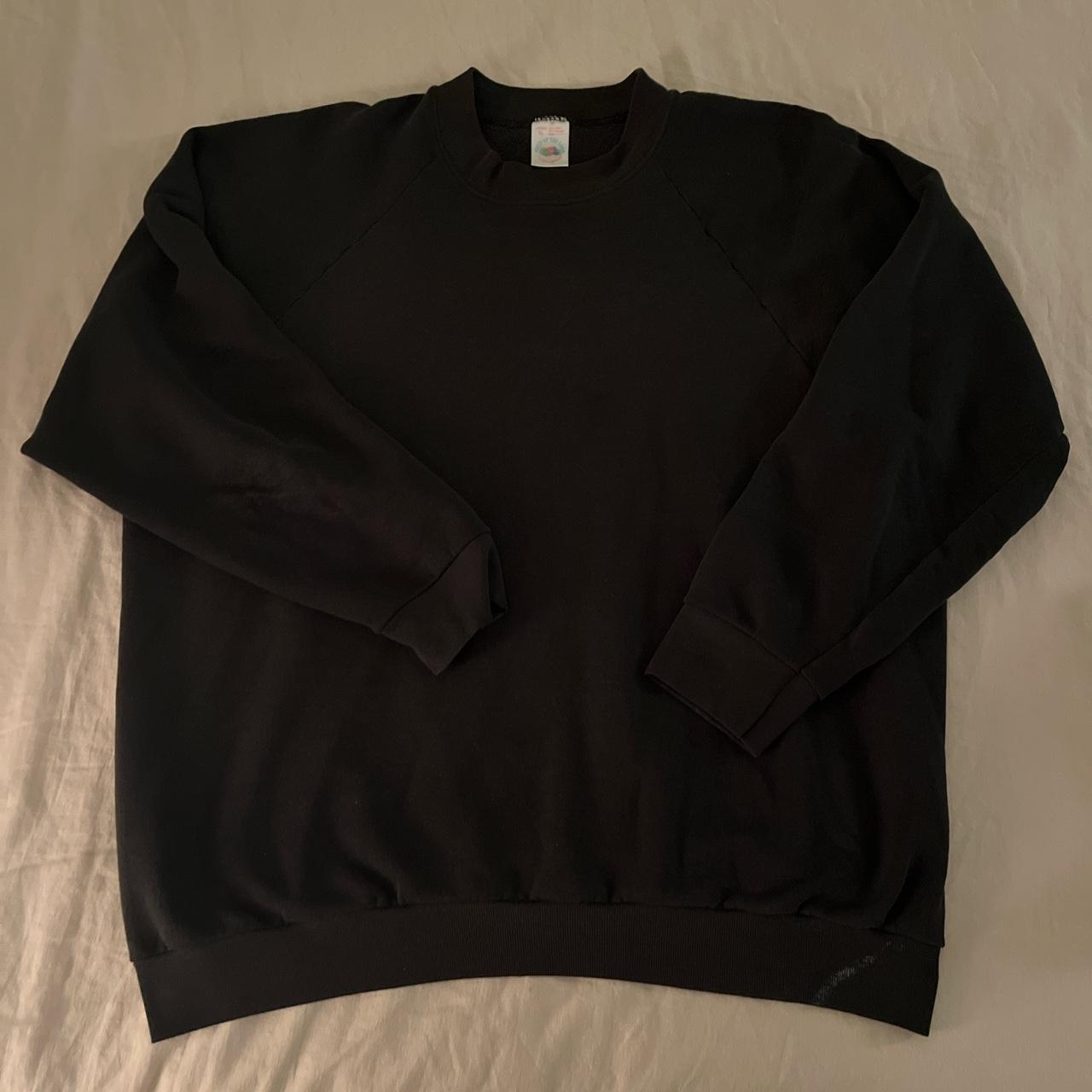 Fruit of the discount loom black crew neck